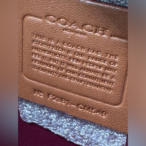 Coach Rexy Bag In Signature Canvas Imported With Keychain - Picture 12 of 16